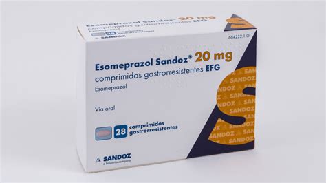 Esomeprazol Sandoz Efg Mg Comprimidos Gastrorresistentes Blister