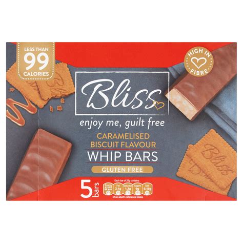 Bliss Caramelised Biscuit Flavour Whip Bars 5 X 25g 125g Multipacks Iceland Foods