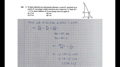 In Figura Alaturata Este Reprezentata Schematic O Scara EF Spijinita