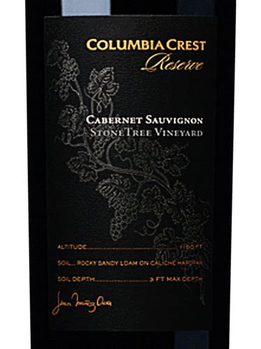 Columbia Crest Stone Tree Vineyard Reserve Cabernet Sauvignon Vivino Us