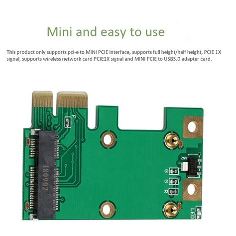 3x Pcie To Mini Pcie Adapter Card Efficient Lightweight And Portable Mini Pcie To Usb3 0