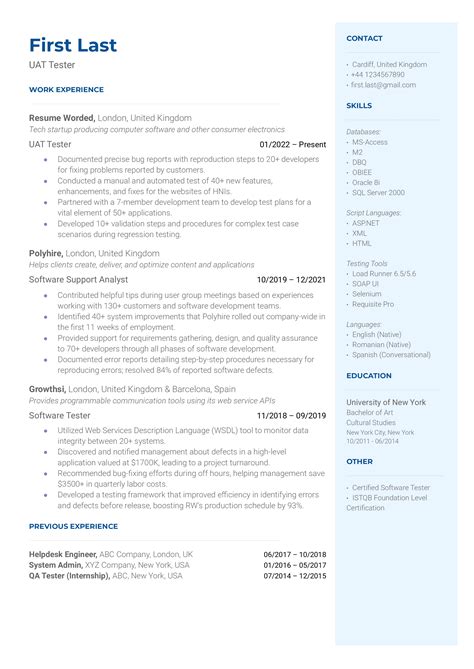 Software Tester Resume Objective Examples Proven Examples Updated