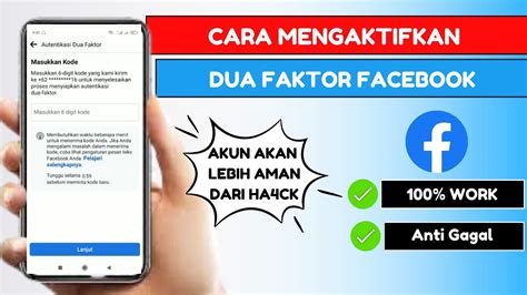 Cara Mengaktifkan Autentikasi Dua Faktor Facebook YouTube