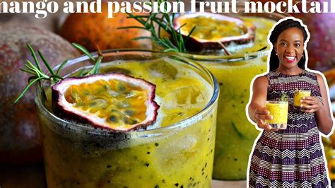 Mango Passion Fruit Mocktail Kaluhis Kitchen Youtube