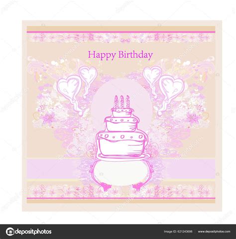 Happy Birthday Card Design Template Stock Vector By ©yay Images 621243698