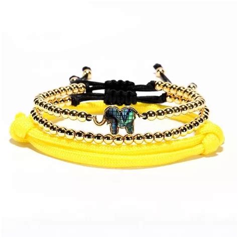 Pulsera Krasha Fashion Triple Elefante Para Dama Plifjlu Meses Sin