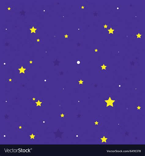 Night sky seamless cartoon pattern Royalty Free Vector Image