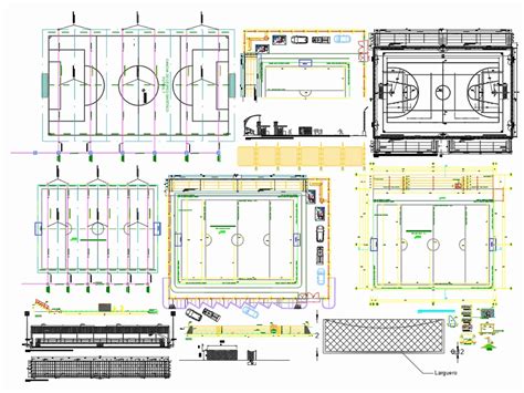 Cancha Sintetica En AutoCAD Descargar CAD Gratis 5 86 MB Bibliocad