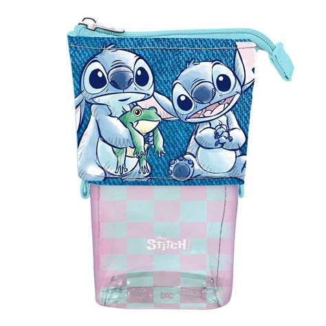 Estojo Retr Til Vira Porta L Pis Disney Stitch Dac Dac