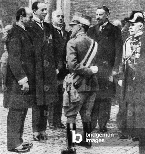 Image Of Meeting Between Benito Mussolini And King Victor Emmanuel In Rome