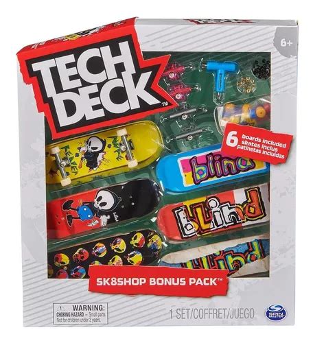 Skate De Dedo Tech Deck Fingerboard Profissional 6 Peças Mercadolivre