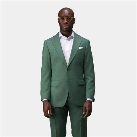 Green Two Piece Suit Tailor Store