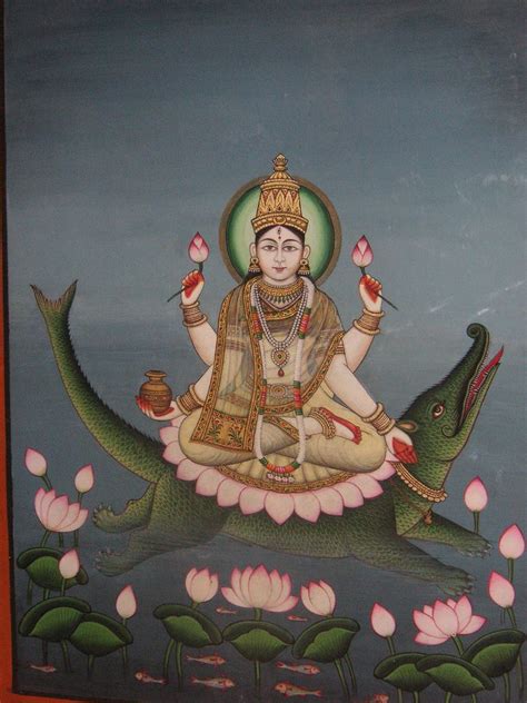 The Goddess Ganga Is Often Depicted Riding The Makara A Sea Monster