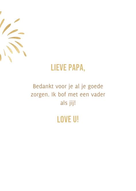 Vaderdagkaart Nummer Papa Gouden Trofee En Kaartje Go