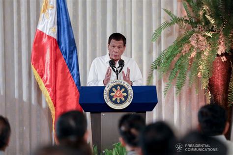 President Rodrigo Roa Duterte Delivers His Speech During The Oath