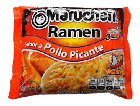 Sopa Instantanea Ramen Maruchan Bolsa Pollo Picante 24pzs Meses Sin