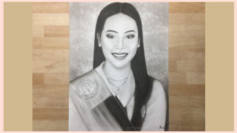 Graduation Portrait Drawing Timelapse Drawing Charcoal And Graphite