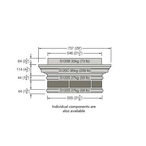 Pier Cap Complete S120 Haddonstone Usa