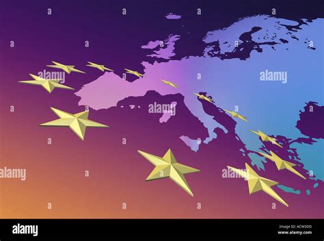 Mappa Stilizzata Europa Immagini E Fotografie Stock Ad Alta Risoluzione