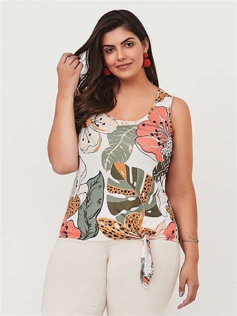 Blusa Regata Malha Estampada Plus Size Realist Plus Blusa Regata