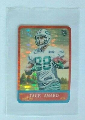 Jace Amaro Jets Topps Chrome Rookie Mini Pulsar Refractor