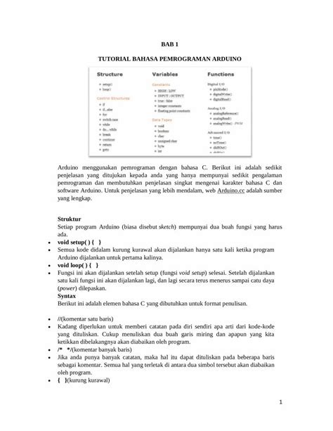 Pdf Tutorial Dasar Arduino Dokumen Tips