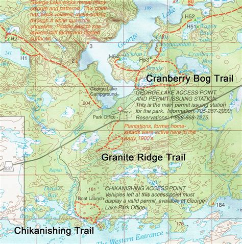 Killarney Provincial Park Canoe Route Map