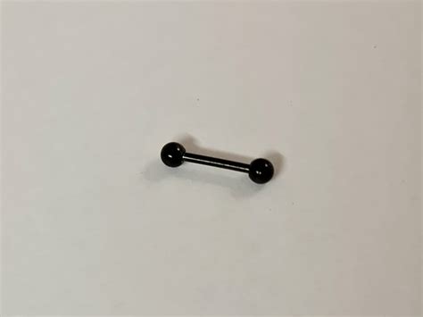 Micro Reto Aço Cirúrgico PVD Black Piercing Express