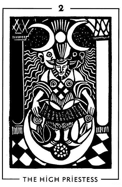 The High Priestess - Light and Shadow Tarot | Tarot, Símbolos