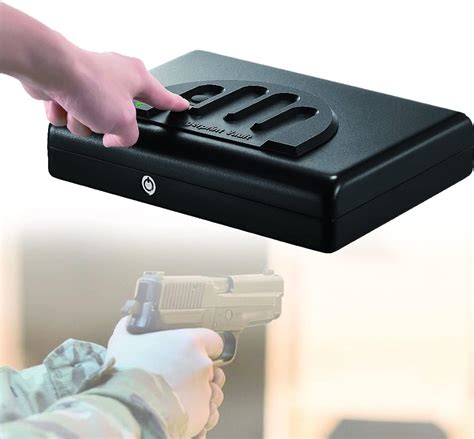 Stahl Security Gun Box Mini Kurzwaffe Tresorm Tragbare Pistole