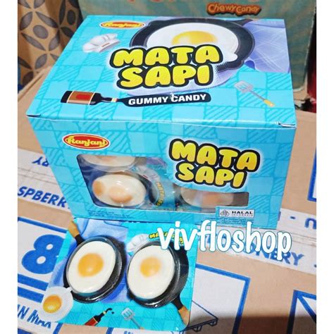 Jual Permen Jelly Mata Sapi Permen Bentuk Telur Mata Sapi Box Isi 24