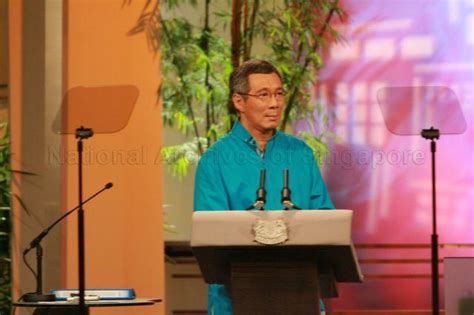 Prime Minister Lee Hsien Loong Delivering National Day Rally