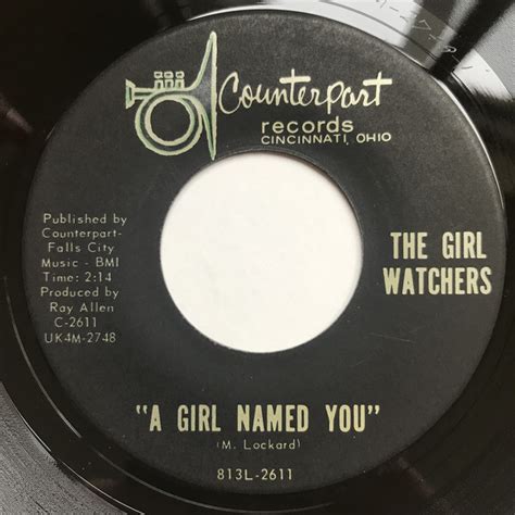 The Girl Watchers A Girl Named You Vinyl 7 45 Rpm Single Discogs