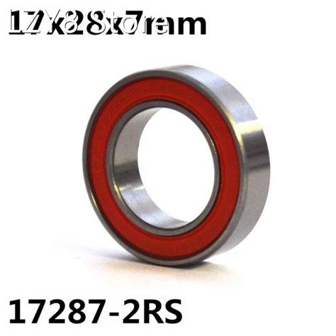 1pcs MR17287 2RS 17x28x7 mm GCR15 ball bearing bike wheels b 虎窝淘