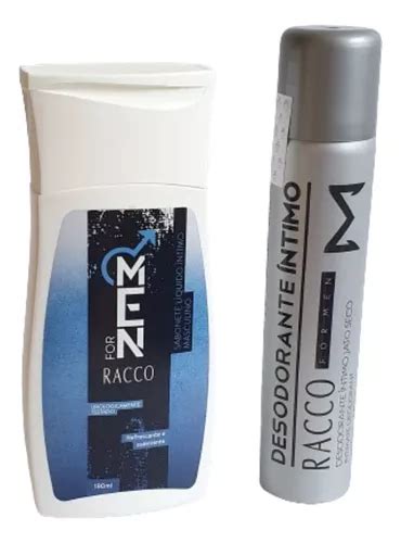 Kit Desodorante Sabonete Intimo Masculino Racco For Mem