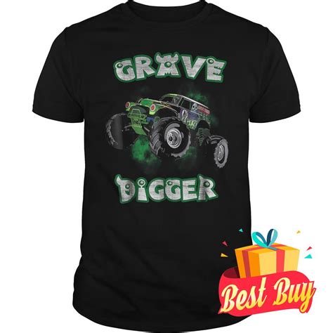 Official Grave Monster Truck Digger Shirt 1st T Shirt