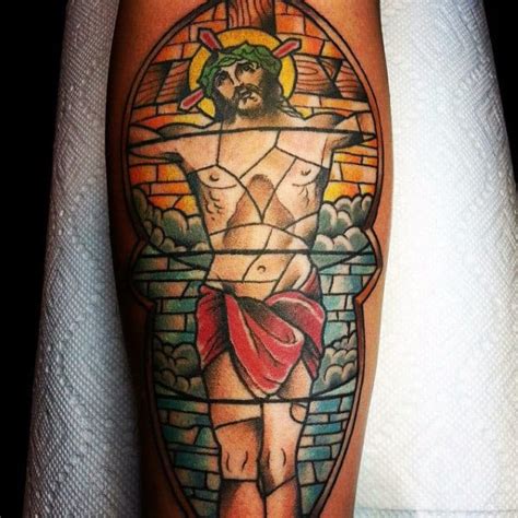 80 Unique Stained Glass Tattoo Designs For Men 2023 Guide