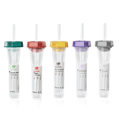 Medical Microtainer Capillary Blood Collection Tubes Capillary Blood