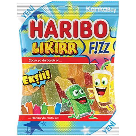 Haribo Soda Fizz Likirr F Zz 2 47oz 70g Poppin Candy