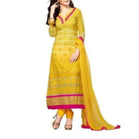 Cotton Ladies Designer Churidar Suit Machine Wash Hand Wash At Rs 650