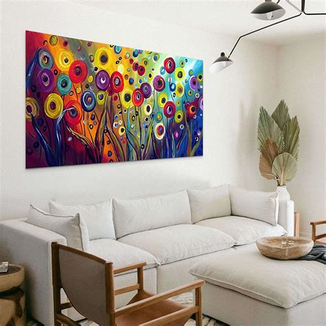 Abstract Flower Painting – Montableaudeco