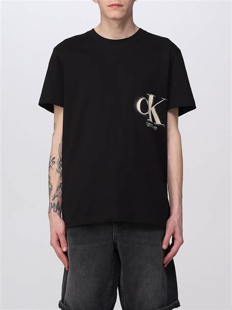 Calvin Klein Jeans T Shirt For Man Black Calvin Klein Jeans T Shirt J30j322875 Online At