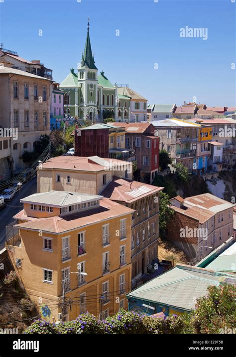 Chile, Valparaiso region, Valparaiso, historical centre listed as World ...