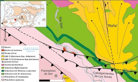 Localización y mapa geológico de la zona de estudio Sistema de