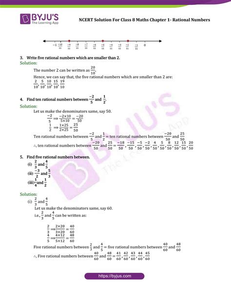 Ncert Solutions For Cbse Class 8 Chapter 1 Rational Number Part 8 Rational Numbers