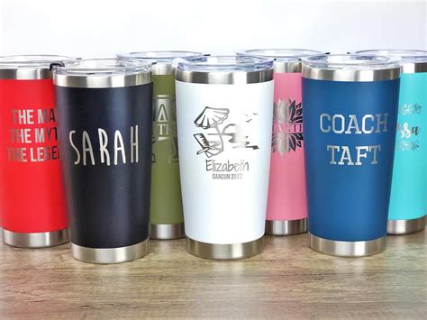 Personalized Stainless Steel Tumbler 20 Ounce Customize