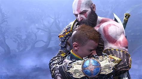 Atreus Hugs Kratos Father Son Moment God Of War Ragnar K Youtube