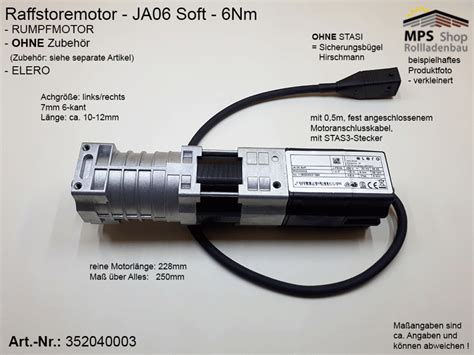 MPS Elektro Rollladen Shop 352040003 JA06 Ja06 JA 06 Soft