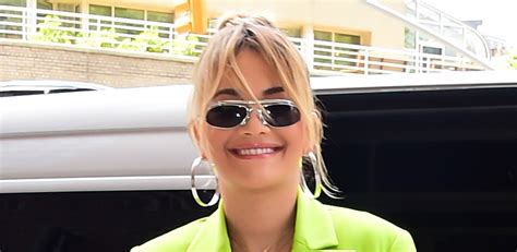 Rita Ora Wears Fluorescent Green Pantsuit For NYC Promo Rita Ora