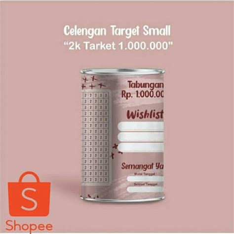 Jual Celengan Target Small Ribu Target Juta Murah Celengan Viral